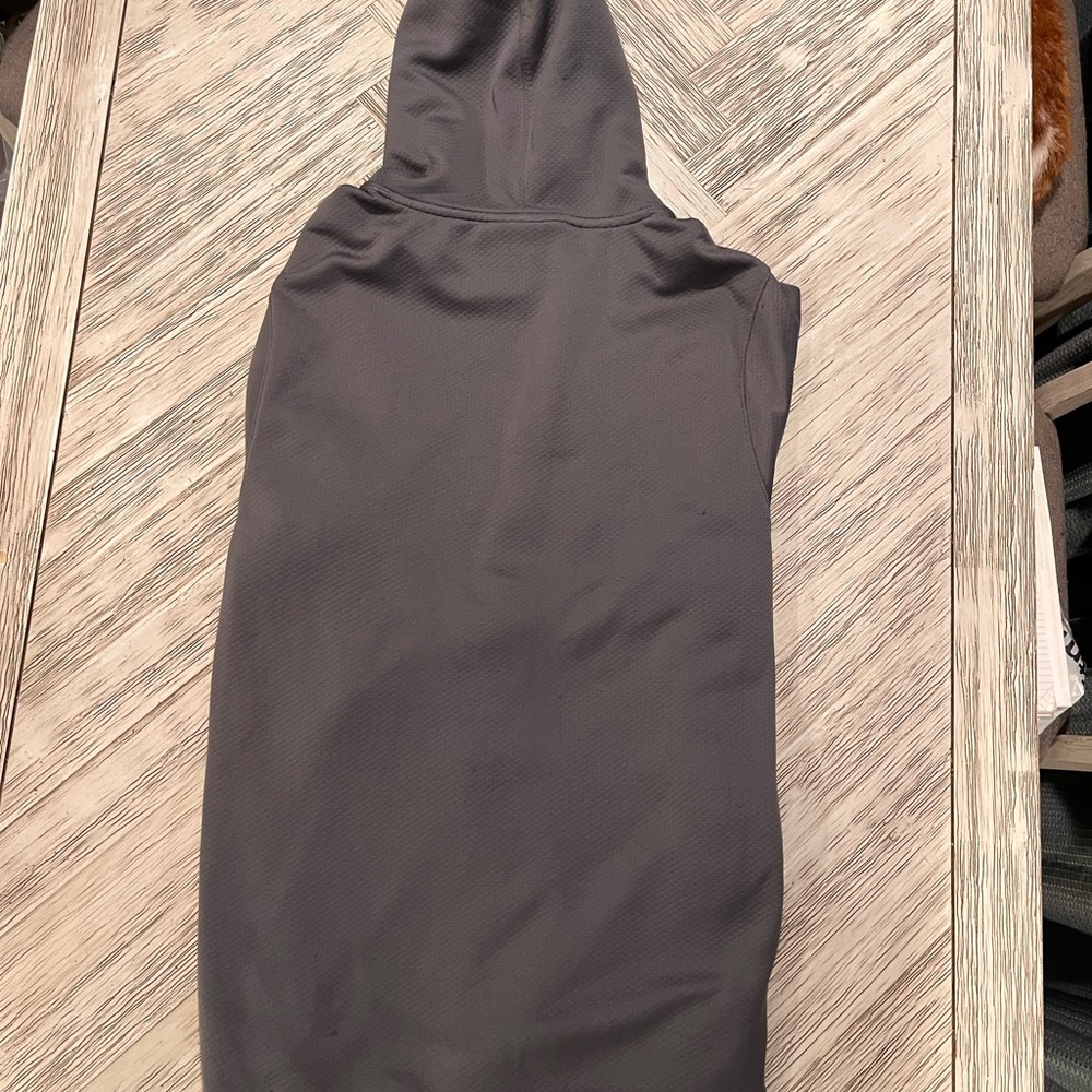 Under Armour Men's Charcoal Hoodie with Bright Yellow Details - Picture 6 of 8